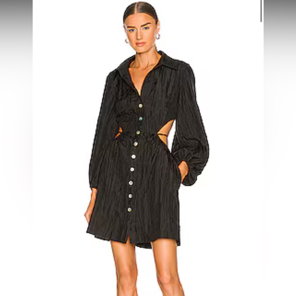LPA Black Cutout Mini Dress